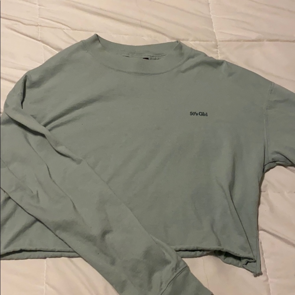 90s girl crop sweatshirt
